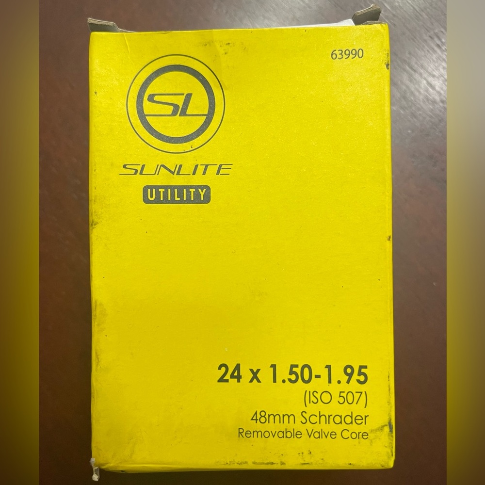 Sunlite Utility 24x1.50-1.95 Bicycle Tube
